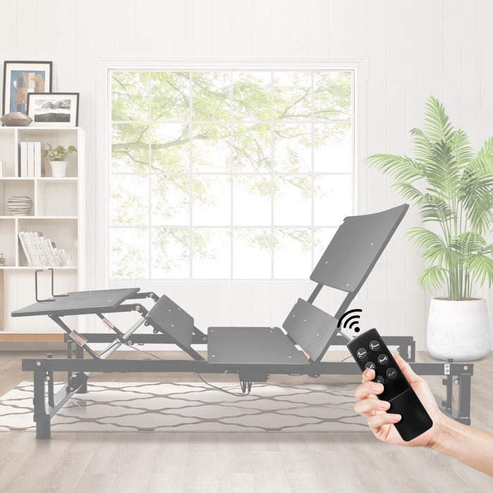 Alwyn Home Juarbe Massaging Zero Gravity Adjustable Bed with Wireless Remote Wayfair